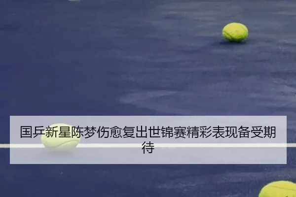 国乒新星陈梦伤愈复出世锦赛精彩表现备受期待 | JINNIANHUI SPORTS